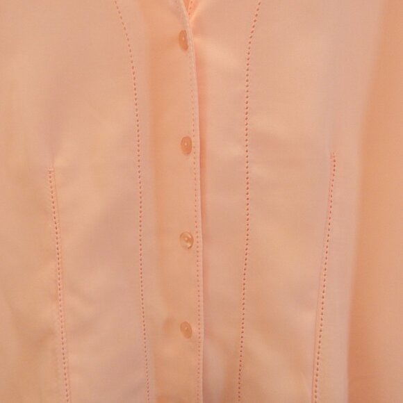 C.B Collections Soft Pink Button Blouse - Picture 3 of 6